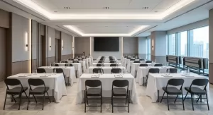 Sewa Meja IBM Jakarta Barat | Rental Meja IBM Lipat Profesional untuk Seminar & Event